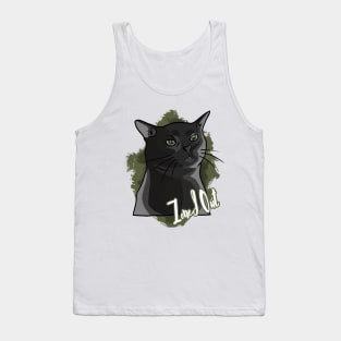 Zoned Out Black Cat Tank Top